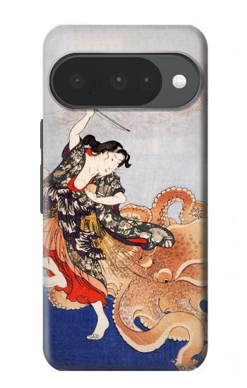 S2496 Japon Art Utagawa Kuniyoshi Tamatori Etui Coque Housse pour Google Pixel 10, 10 Pro