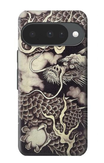 S2719 Japon Peinture dragon Etui Coque Housse pour Google Pixel 10, 10 Pro