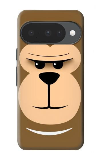 S2721 Mignon grincheux Singe Dessin animé Etui Coque Housse pour Google Pixel 10, 10 Pro