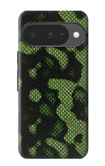 S2877 Vert Serpent Imprimé graphique Peau Etui Coque Housse pour Google Pixel 10, 10 Pro