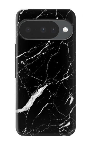 S2895 Noir Marbre imprimé graphique Etui Coque Housse pour Google Pixel 10, 10 Pro