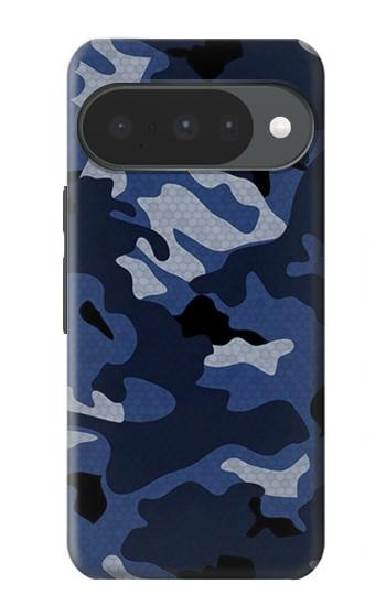 S2959 Marine Bleu Camo camouflage Etui Coque Housse pour Google Pixel 10, 10 Pro