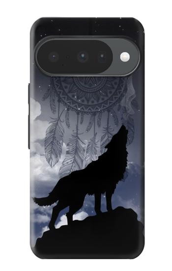 S3011 Dream Catcher Loup Hurlant Etui Coque Housse pour Google Pixel 10, 10 Pro
