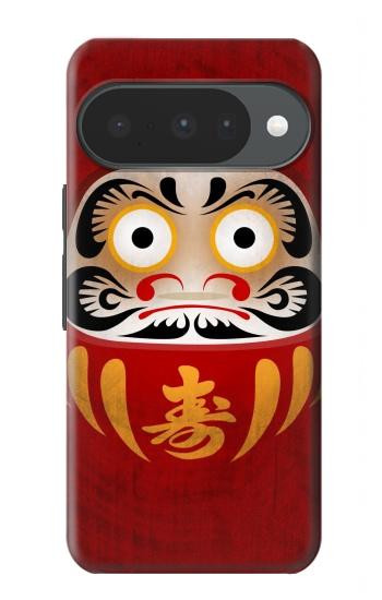 S3023 Japon Bonne chance Daruma Poupée Etui Coque Housse pour Google Pixel 10, 10 Pro