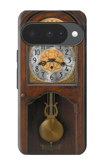 S3173 Grand-père Horloge Antique Horloge murale Etui Coque Housse pour Google Pixel 10, 10 Pro