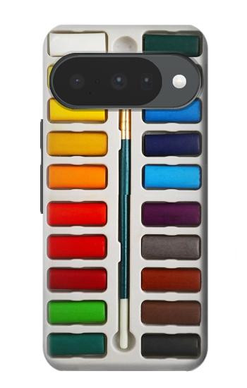 S3243 Ensemble de peinture aquarelle Etui Coque Housse pour Google Pixel 10, 10 Pro
