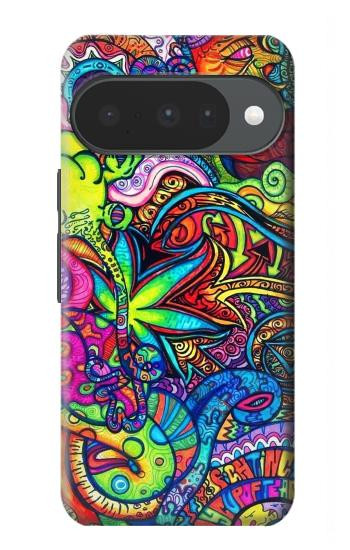 S3255 Motif Art coloré Etui Coque Housse pour Google Pixel 10, 10 Pro