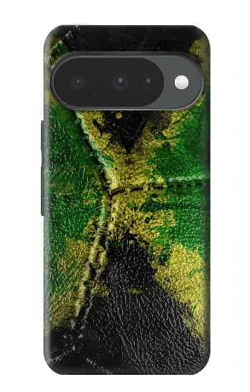 S3319 Jamaïque Drapeau graphique Football Millésime Etui Coque Housse pour Google Pixel 10, 10 Pro