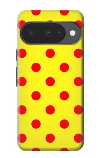 S3526 Rouge tache à pois Etui Coque Housse pour Google Pixel 10, 10 Pro