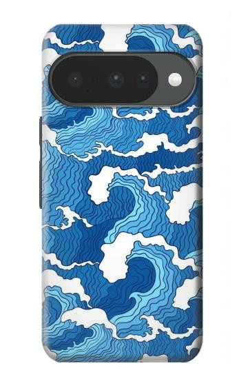 S3901 Vagues esthétiques de l'océan de tempête Etui Coque Housse pour Google Pixel 10, 10 Pro