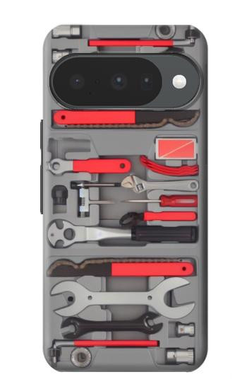 S3921 Outil de réparation de vélo Peinture graphique Etui Coque Housse pour Google Pixel 10, 10 Pro