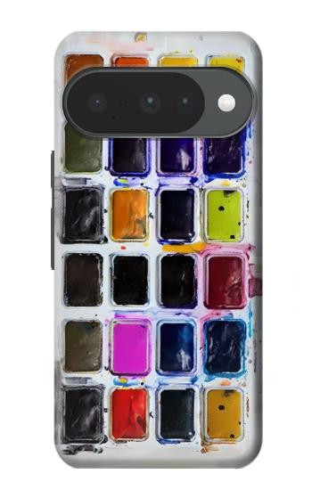 S3956 Graphique de boîte à palette aquarelle Etui Coque Housse pour Google Pixel 10, 10 Pro