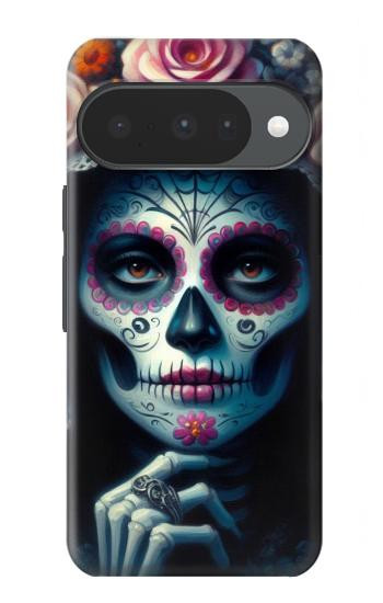 S3990 Crâne de fille, steampunk gothique Etui Coque Housse pour Google Pixel 10, 10 Pro