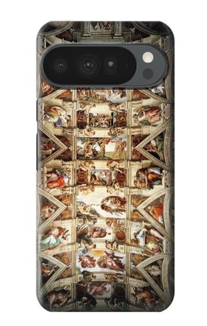 S0177 Michelangelo Chapelle plafond Etui Coque Housse pour Google Pixel 10 Pro XL