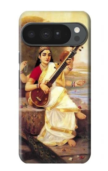 S1420 Saraswati déesse hindoue Etui Coque Housse pour Google Pixel 10 Pro XL