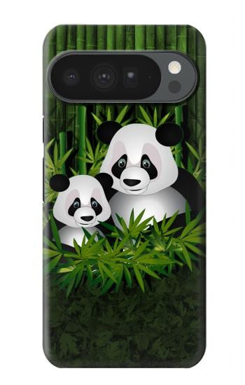 S2441 Forêt de Bambous de la famille Panda Etui Coque Housse pour Google Pixel 10 Pro XL