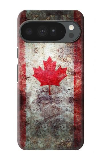 S2490 Canada Feuille d'érable Drapeau Texture Etui Coque Housse pour Google Pixel 10 Pro XL