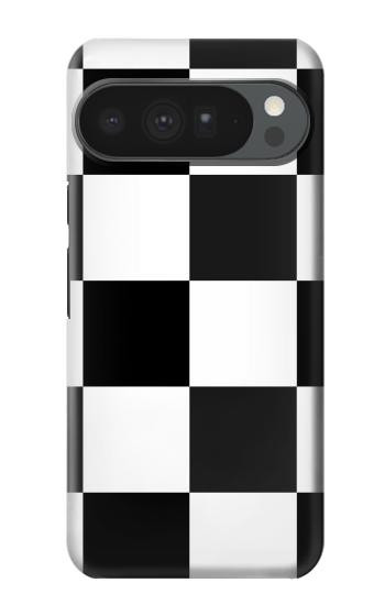 S2492 Noir et blanc Damier Etui Coque Housse pour Google Pixel 10 Pro XL