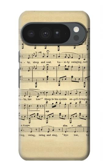 S2504 Millésimé Partitions Etui Coque Housse pour Google Pixel 10 Pro XL