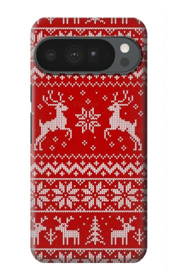 S2835 Renne Motif Tricoté Noël Etui Coque Housse pour Google Pixel 10 Pro XL
