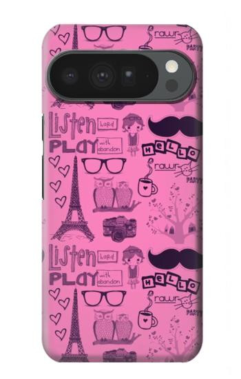 S2885 Paris Rose Etui Coque Housse pour Google Pixel 10 Pro XL