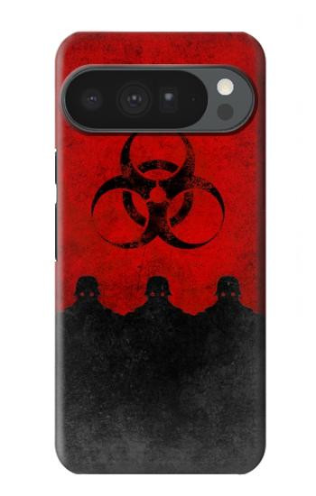S2917 Biohazards Virus Alert Rouge Etui Coque Housse pour Google Pixel 10 Pro XL