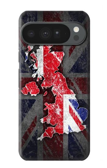 S2936 Royaume-Uni Drapeau britannique Carte Etui Coque Housse pour Google Pixel 10 Pro XL