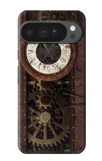 S3221 Gears steampunk Horloge Etui Coque Housse pour Google Pixel 10 Pro XL