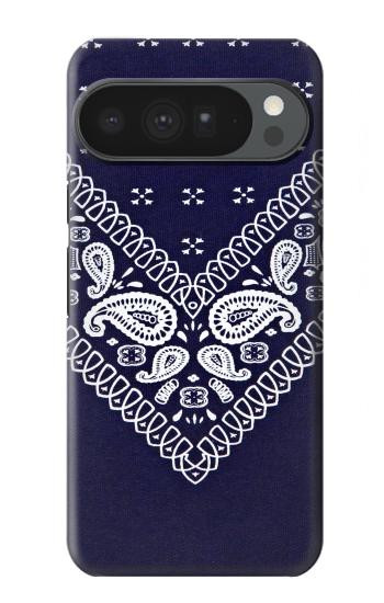 S3357 Marine Bleu Bandana Motif Etui Coque Housse pour Google Pixel 10 Pro XL