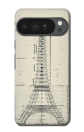 S3474 Dessin Architectural Eiffel Etui Coque Housse pour Google Pixel 10 Pro XL