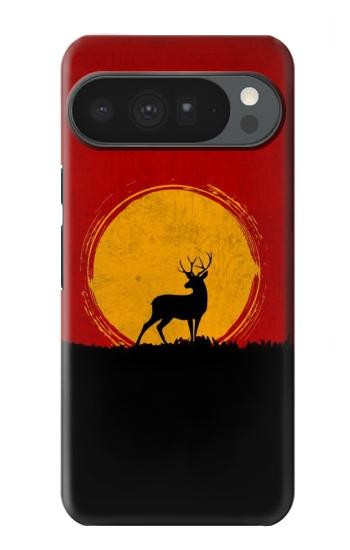 S3513 Coucher de soleil de Deer Etui Coque Housse pour Google Pixel 10 Pro XL