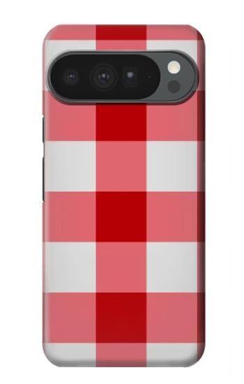 S3535 Rouge vichy Etui Coque Housse pour Google Pixel 10 Pro XL