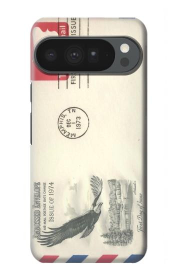 S3551 Art de l'millésimé de la poste enveloppe aérienne Etui Coque Housse pour Google Pixel 10 Pro XL