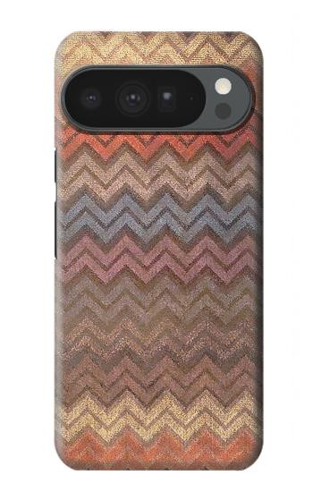 S3752 Motif de tissu en zigzag imprimé graphique Etui Coque Housse pour Google Pixel 10 Pro XL