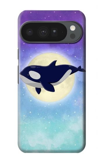 S3807 Killer Whale Orca Lune Pastel Fantaisie Etui Coque Housse pour Google Pixel 10 Pro XL
