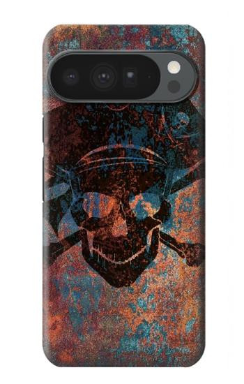 S3895 Pirate Crâne Métal Etui Coque Housse pour Google Pixel 10 Pro XL