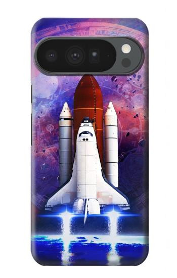 S3913 Navette spatiale nébuleuse colorée Etui Coque Housse pour Google Pixel 10 Pro XL