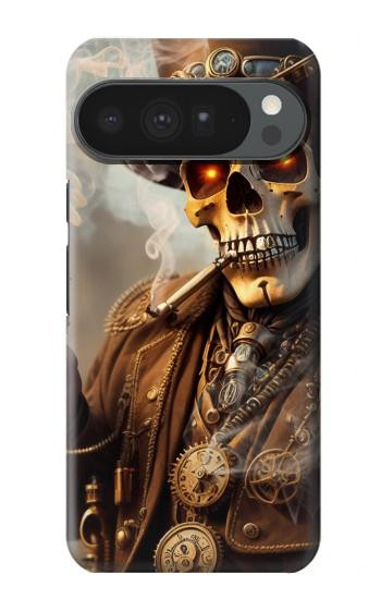 S3949 Crâne Steampunk Fumer Etui Coque Housse pour Google Pixel 10 Pro XL