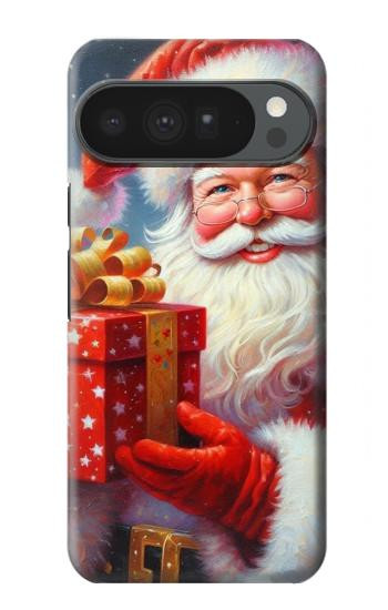 S4029 Coffret cadeau de Noël avec Père Noël souriant Etui Coque Housse pour Google Pixel 10 Pro XL