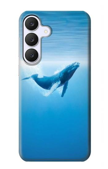S0843 Baleine bleue Etui Coque Housse pour Samsung Galaxy S25 FE
