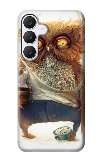 S1133 Réveillez-vous Chouette Etui Coque Housse pour Samsung Galaxy S25 FE