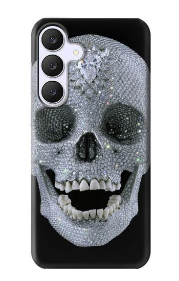 S1286 Crâne de diamant Etui Coque Housse pour Samsung Galaxy S25 FE, S26 FE