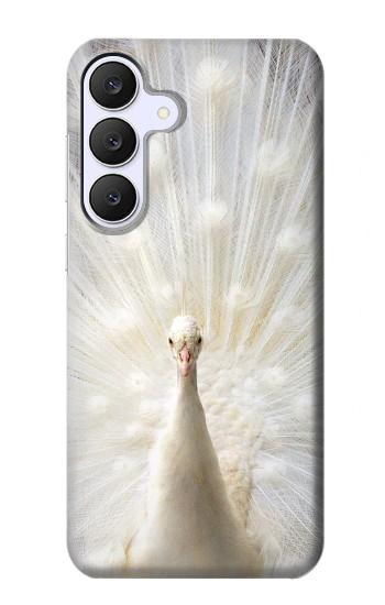 S1980 blanc Paon Etui Coque Housse pour Samsung Galaxy S25 FE, S26 FE