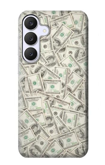 S2077 Billets Dollar argent Etui Coque Housse pour Samsung Galaxy S25 FE