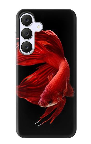 S2092 Rouge Poisson Combattant Etui Coque Housse pour Samsung Galaxy S25 FE