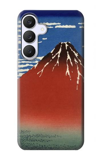 S2390 Katsushika Hokusai Fuji Rouge Etui Coque Housse pour Samsung Galaxy S25 FE