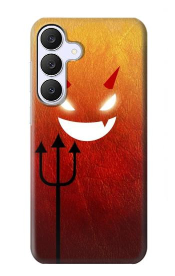 S2454 Rouge mignon petit diable Dessin animé Etui Coque Housse pour Samsung Galaxy S25 FE
