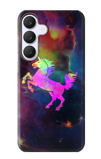 S2486 Arc en ciel espace de nébuleuse Licorne Etui Coque Housse pour Samsung Galaxy S25 FE, S26 FE