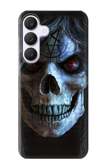 S2585 Mal mort Crâne Pentacle Etui Coque Housse pour Samsung Galaxy S25 FE