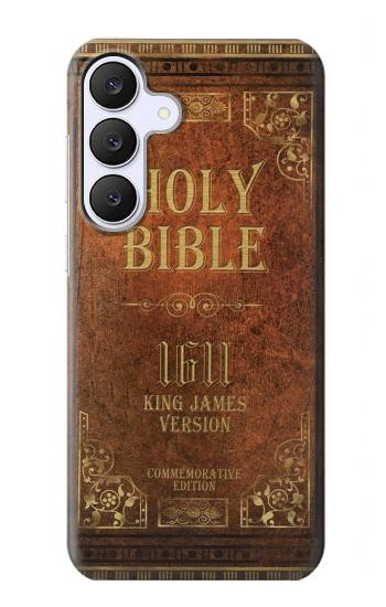 S2890 Holy Bible King James Version 1611 Etui Coque Housse pour Samsung Galaxy S25 FE
